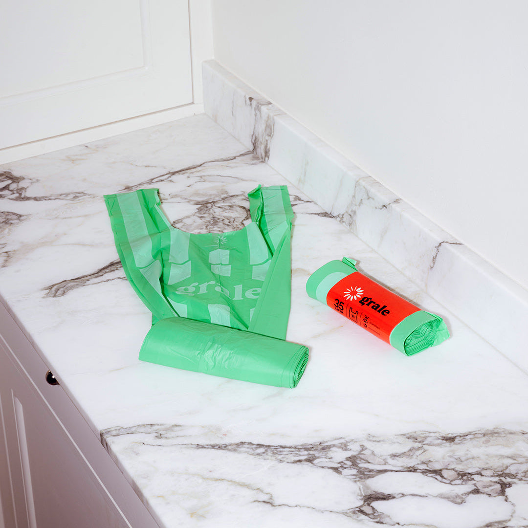 Miljövänliga avfallspåsar 35L — Duo