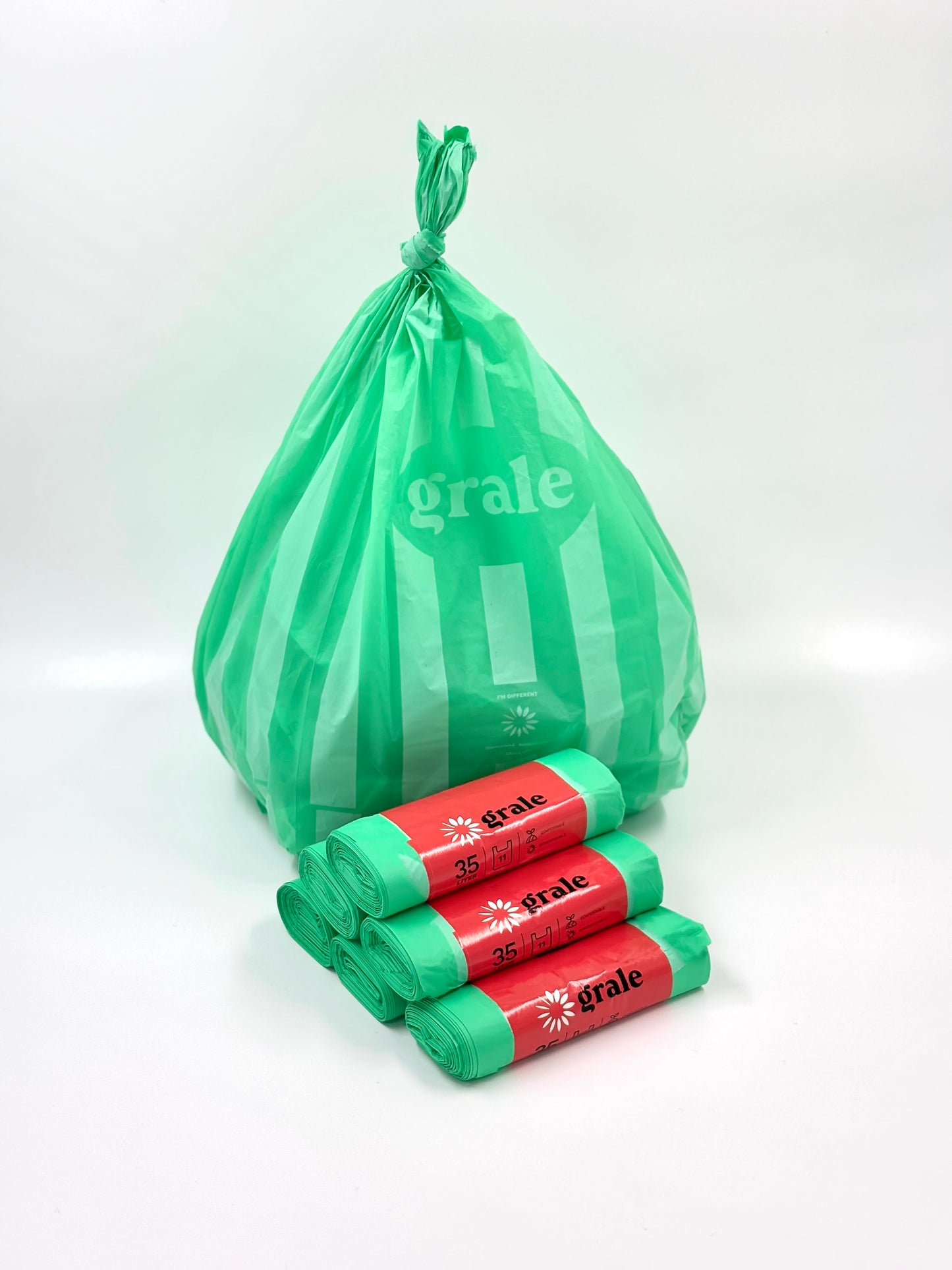 Miljövänliga avfallspåsar 35L - 8 pack